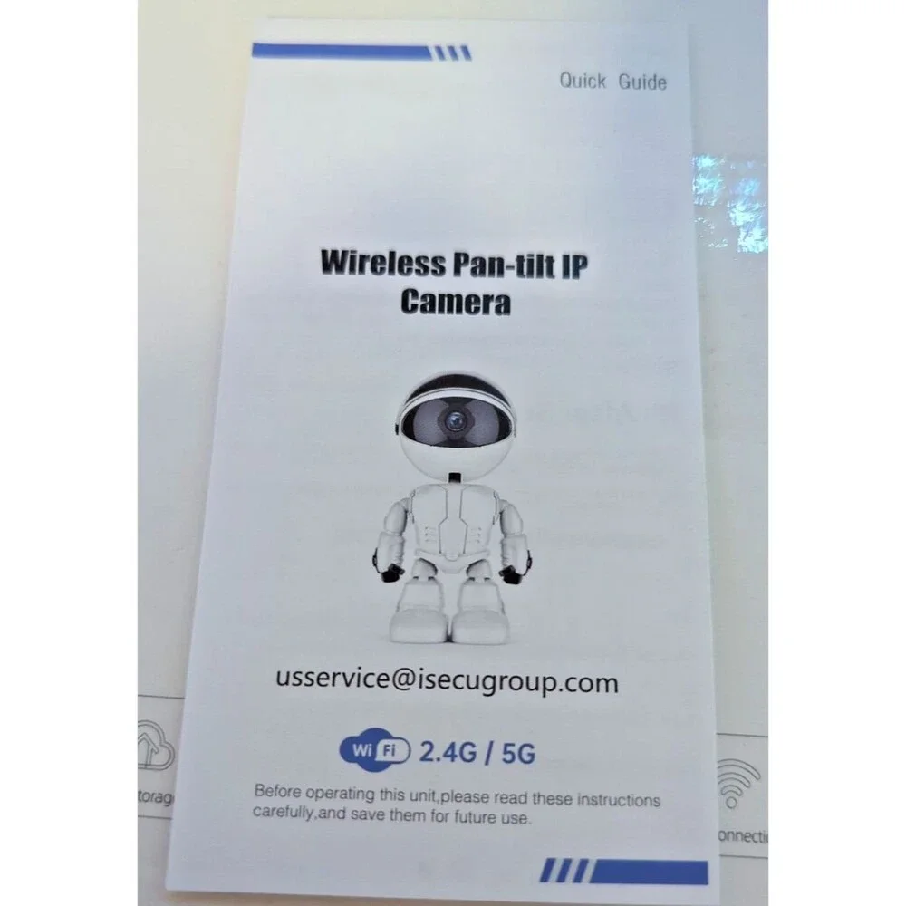 5G/2.4Ghz WiFi Robot Camera 3MP Pet/Baby Camera with Phone App Motion Detection